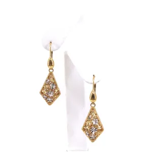14K Gold Kite-Shaped Earrings