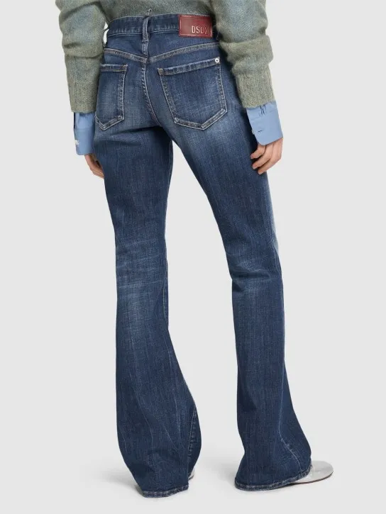 Dsquared2   Medium waist denim flared jeans 